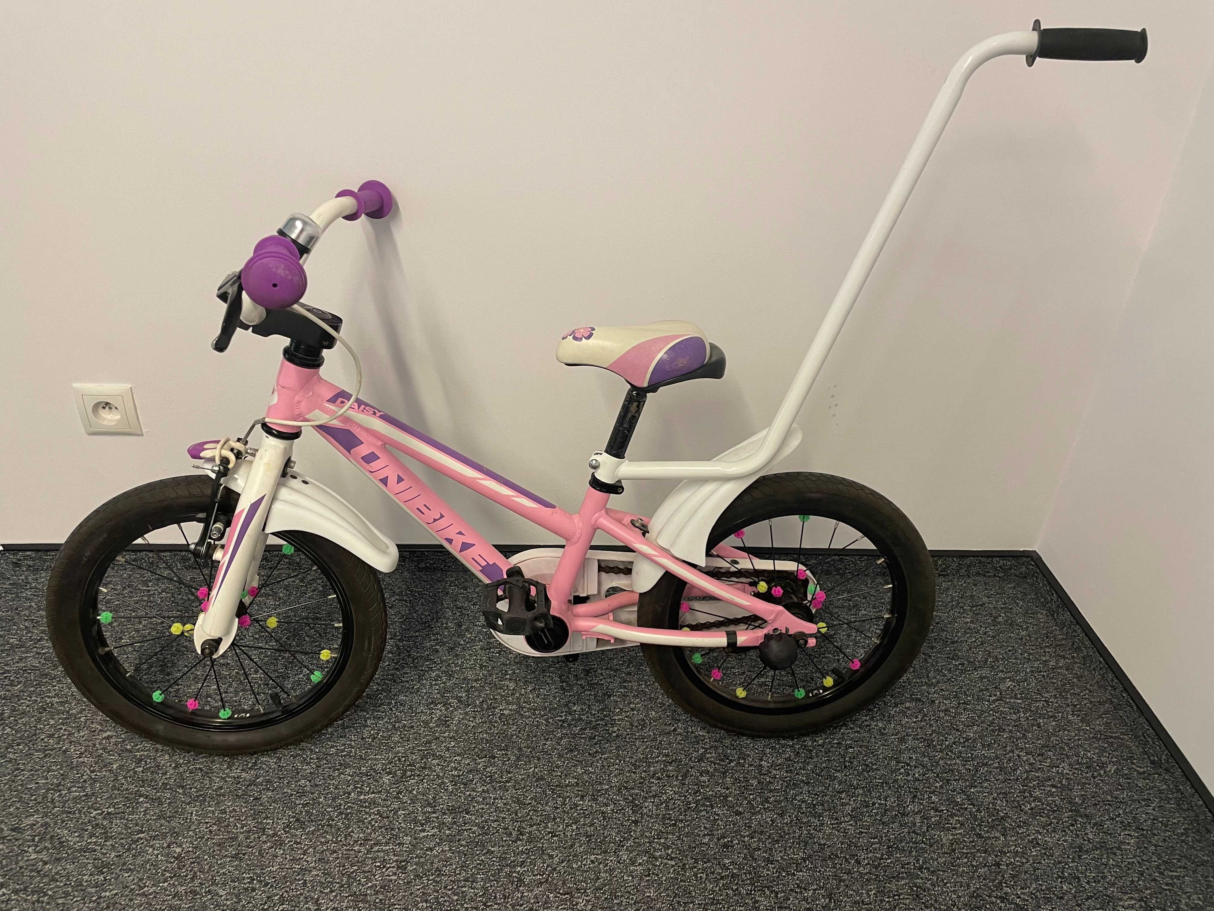 Rower Unibike Daisy 16" z bocznymi kółkami