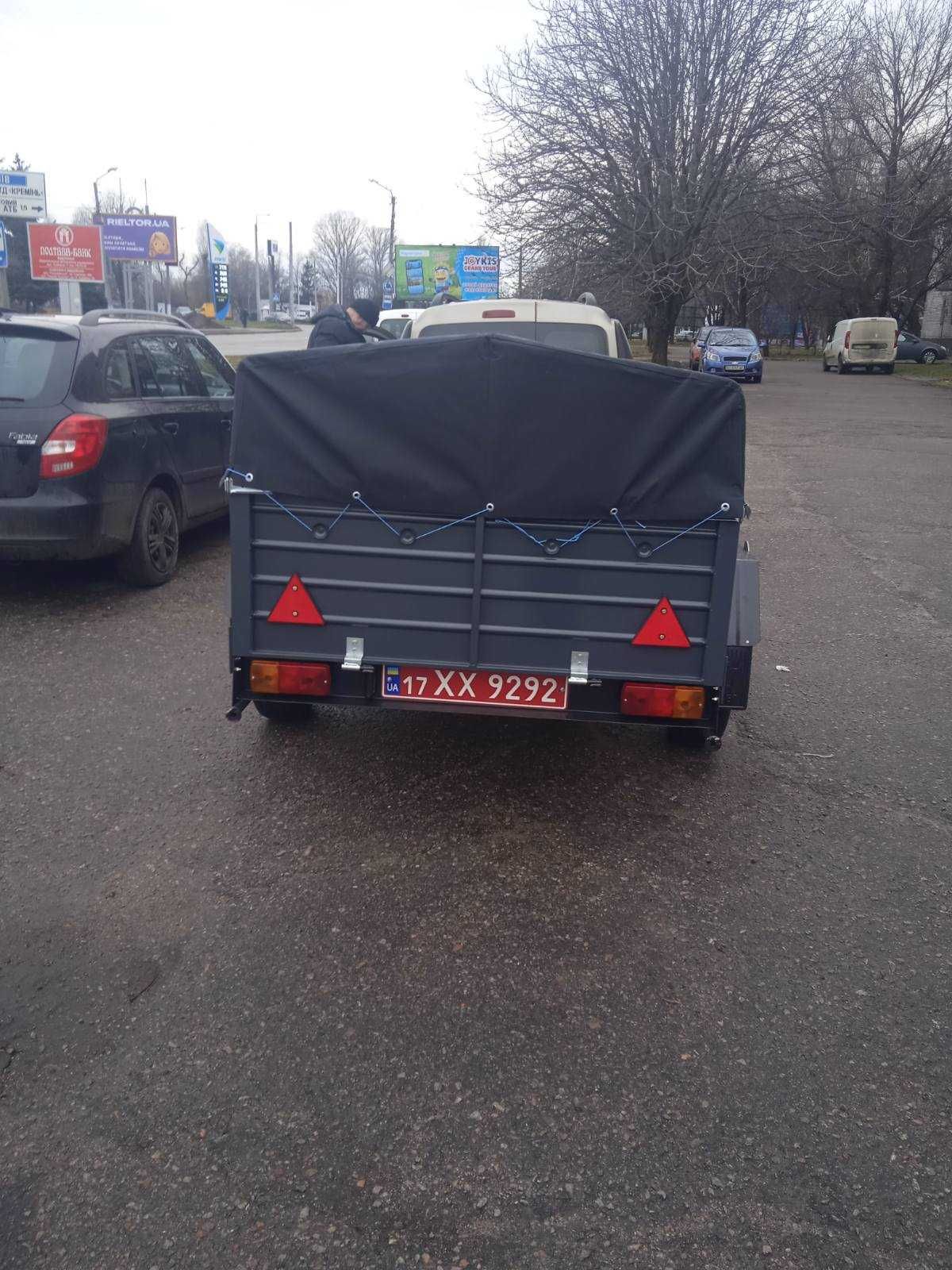 Прицеп ПРИЧІП З ЗАВОДУ  ПА 20 на ресорах АЛКО євро  Доставка Документи
