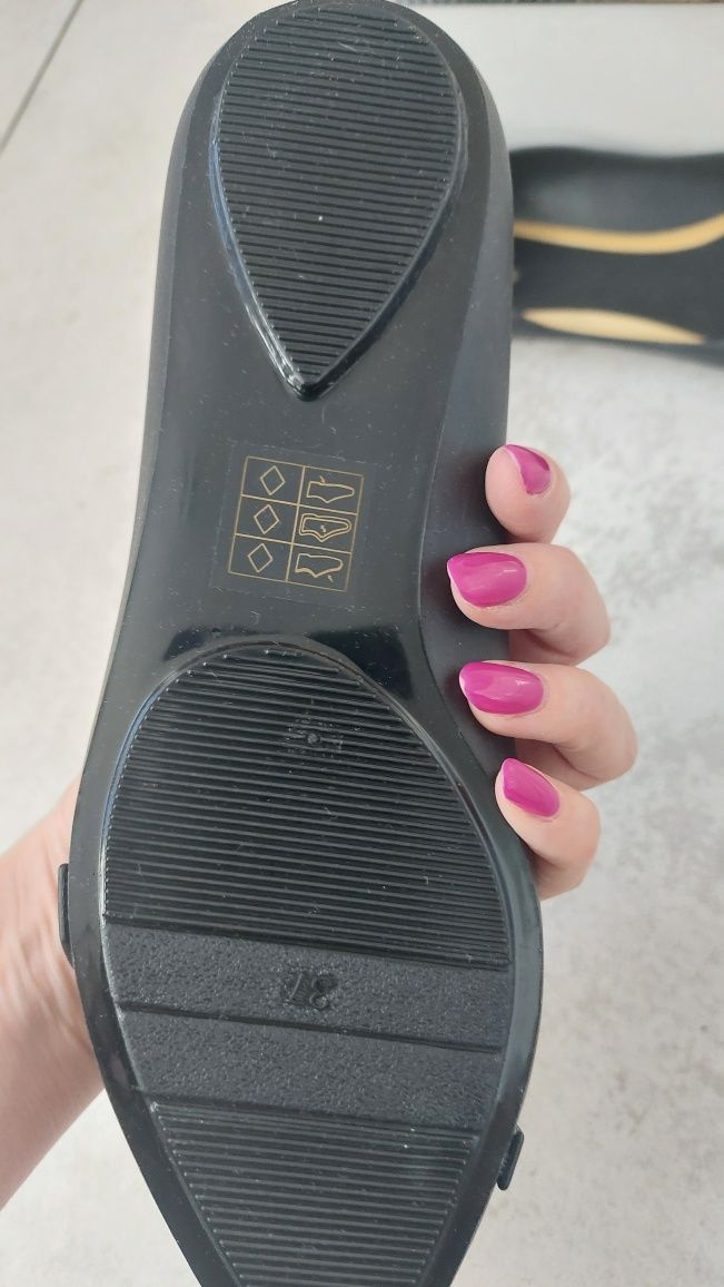 Vices balerinki czarne z kokardkami 37 Nowe