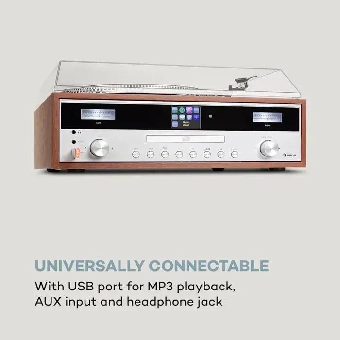 Музичний центр Auna Birmingem WiFi/BT/FM/CD/Aux (10034090)