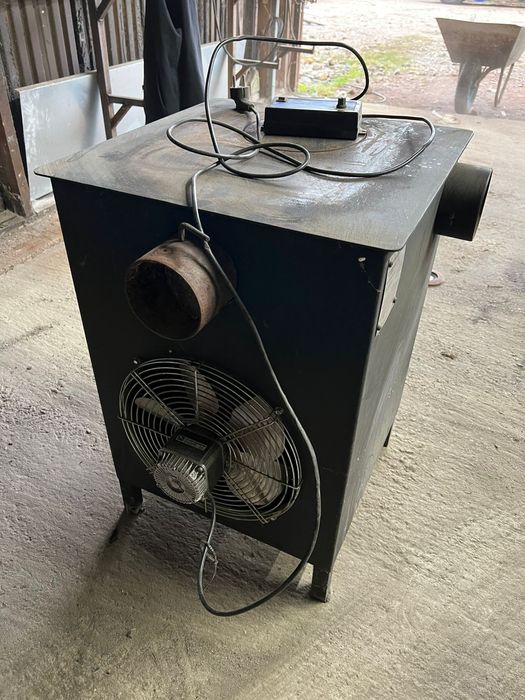 Piec nadmuchowy na drewno węgiel 12kw 120m2