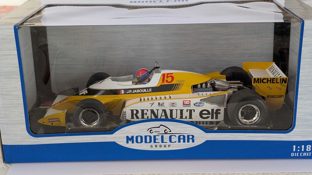 MCG 1:18 Renault RS10 Jean-Pierre Jabouille Vencedor GP França F1 1979