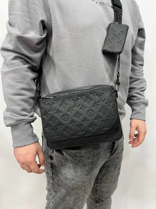 Мужская кожаная сумка ЛВ/Чоловіча шкіряна сумка louis vuitton шкіра