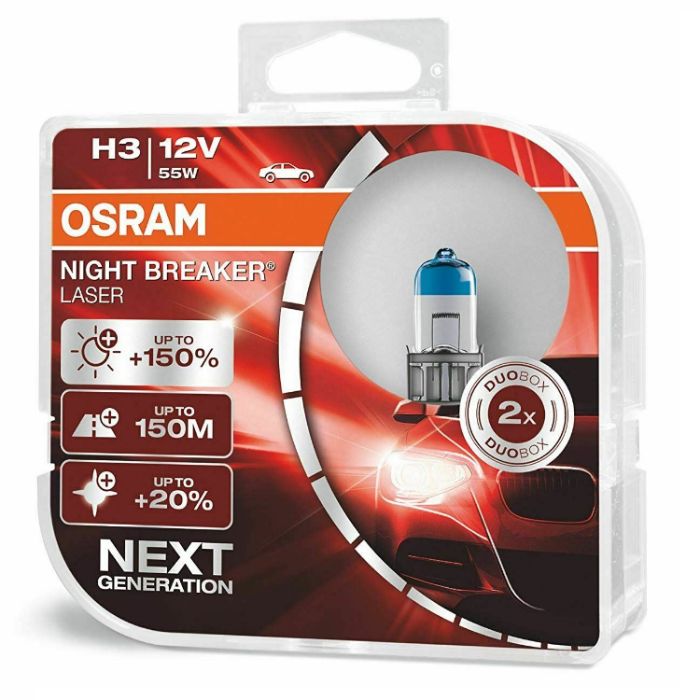 H1/H3/H4/H7 OSRAM Night Breaker+150% 64150NL/64151NL/64193NL/64210NL