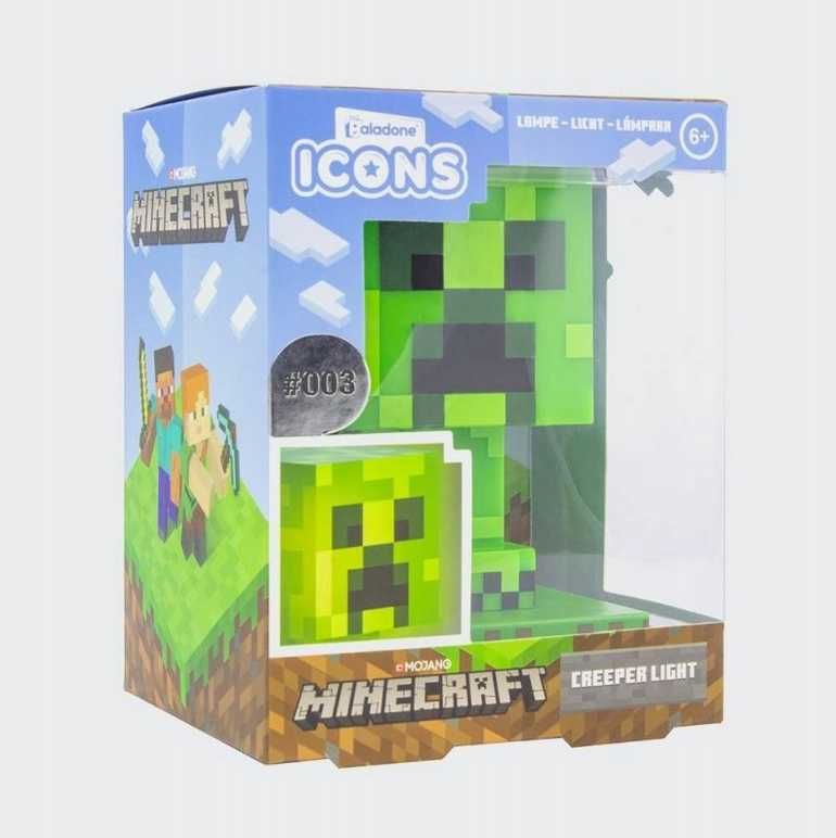 Mini lampa Minecraft Creeper lampka nocna Icon 3D