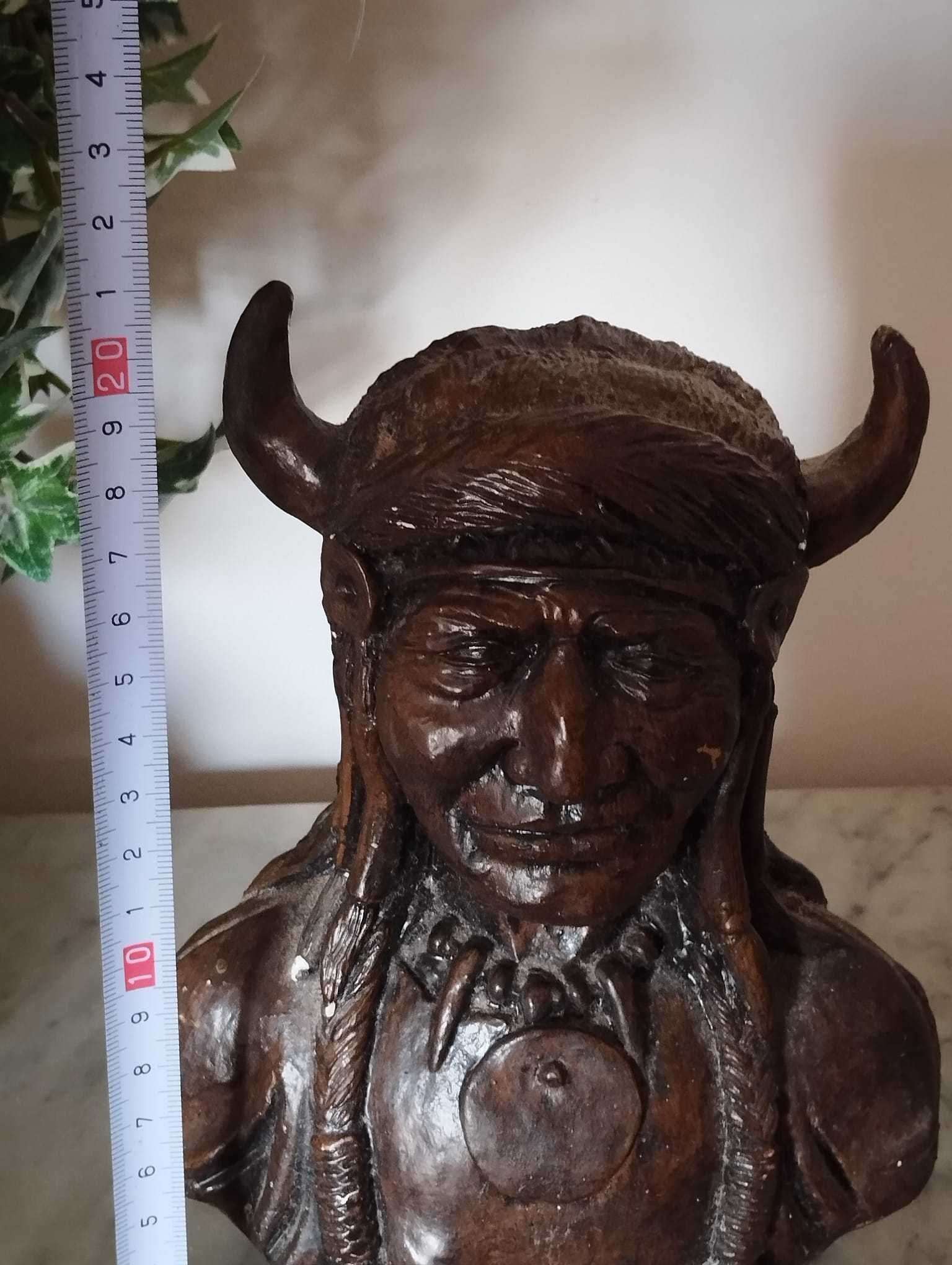 Escultura Busto Indígena Chef Índio Gesso
