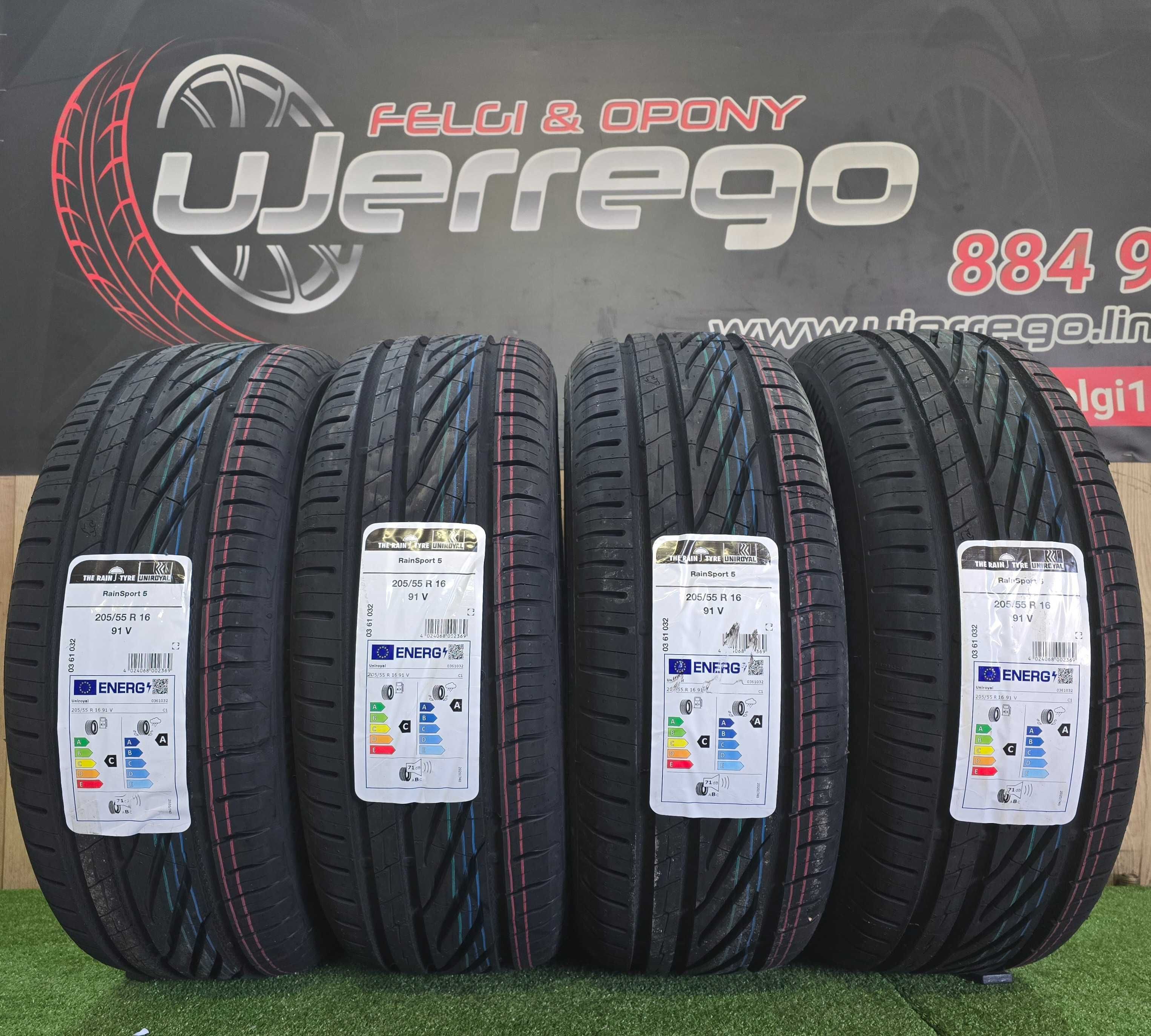 NOWE OPONY UNIROYAL RainSport 5 -  205/55/R16 - 91V