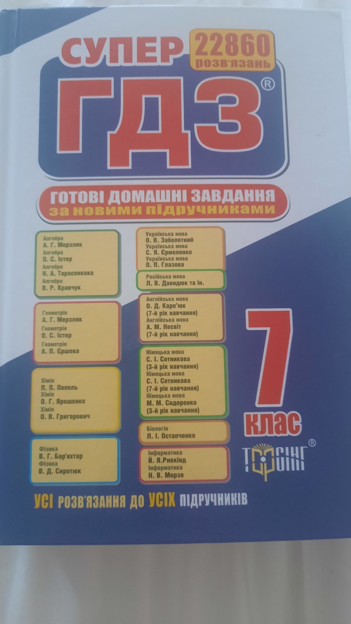 Готові домашні завдання 7 клас