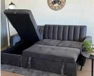 Oferta de sofá cama com baú, portes grátis, pagamento na entrega