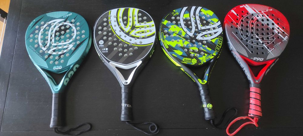 Conjunto de 4 raquetes de padel para jogar em grupo