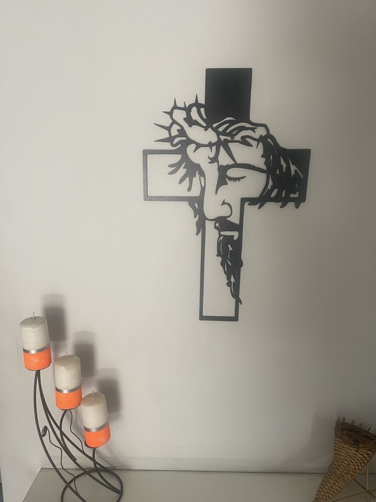 Obraz Jezus na krzyżu z płyty HDF 57 x 37cm – dekoracja ścienna