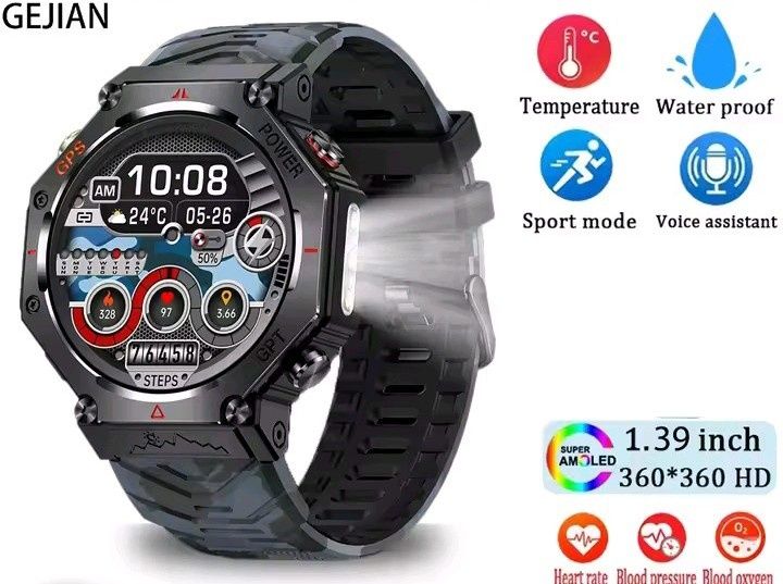 Акція! Військовий годинник| Смарт часы|Smart Watch LIGE KC91+подарунок
