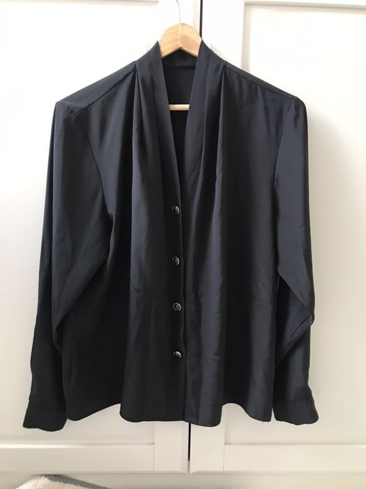 Bluzka czarna złote guziki rozmiar XL