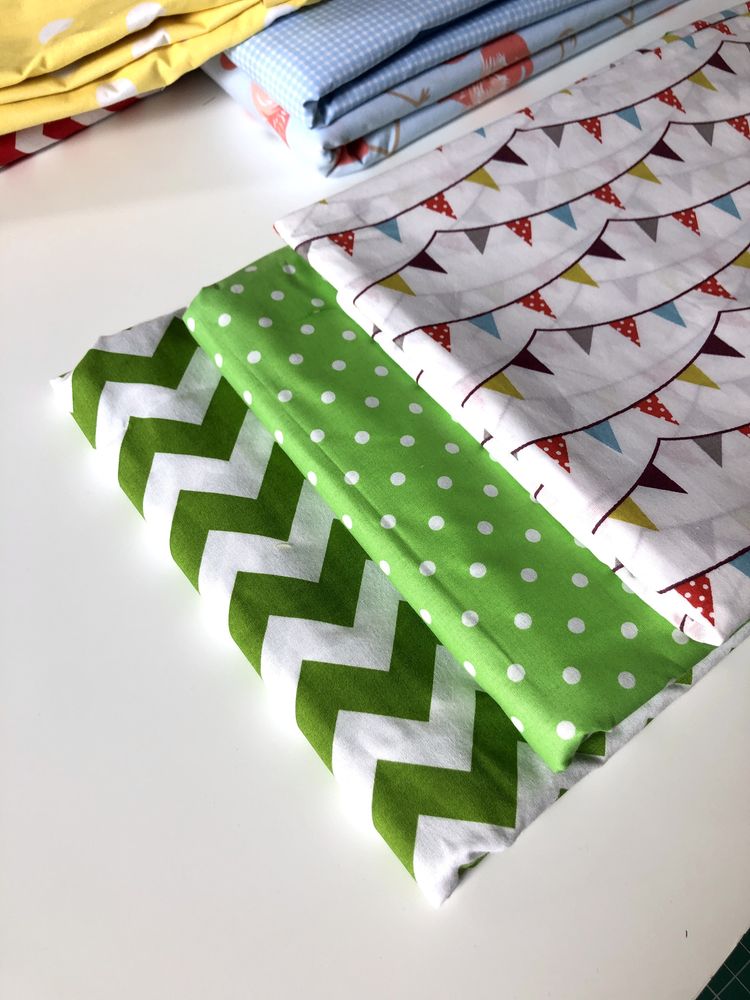 Tkanina 1,5m bawełna 100% materiał do szycia zygzak chevron duży