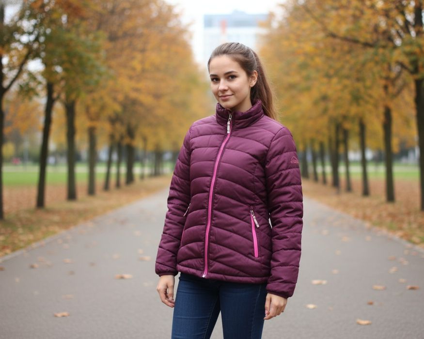 Жіноча стьобана куртка  для осінніх прогулянок