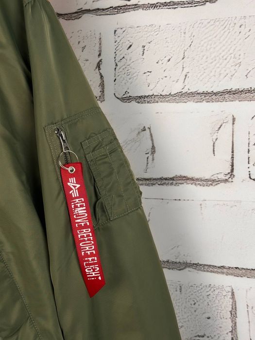 Чоловічий двосторонній бомбер Alpha Industries Ma-1 олива L/XL