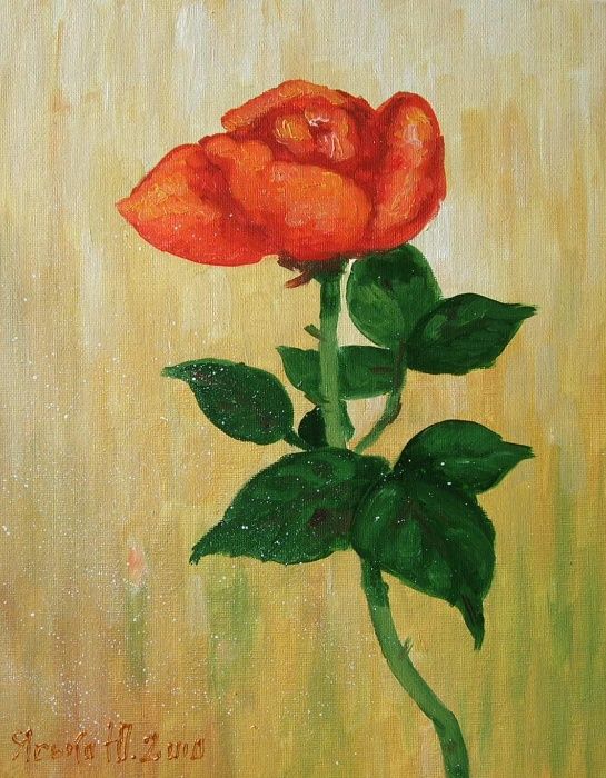 Картина "Роза", художник Ю.Ясько