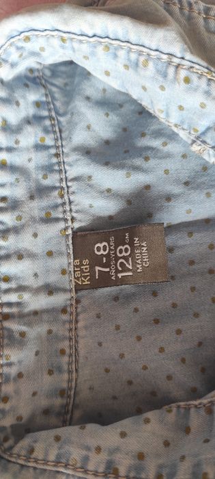 bluzka jeansowa Zara Kids rozmiar 128
