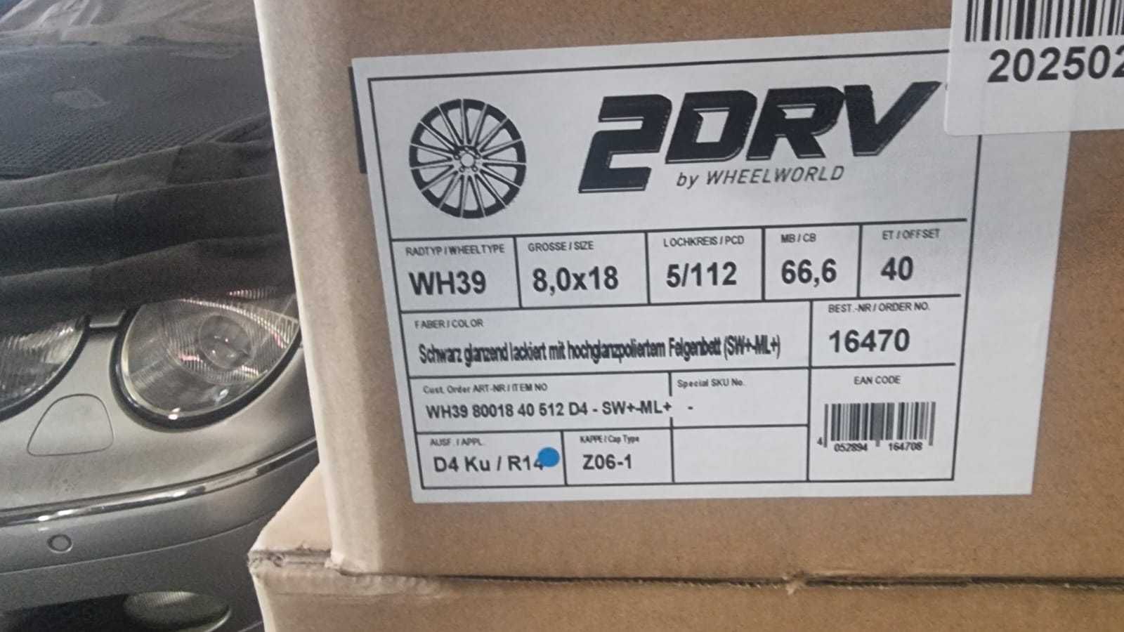 Nowe Alufelgi 18" AUDI A3 A4 A6 Q2 Q3 RS3 S3 TT 5x112 Czarny Poler