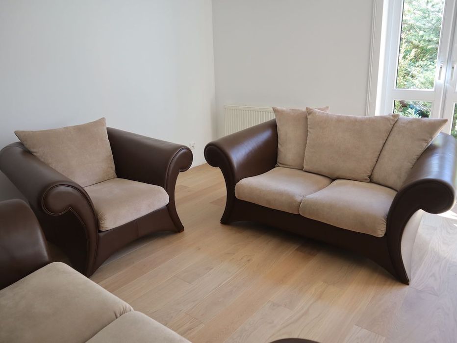 Zestaw wypoczynkowy do salonu Kler - 2 sofy + fotel