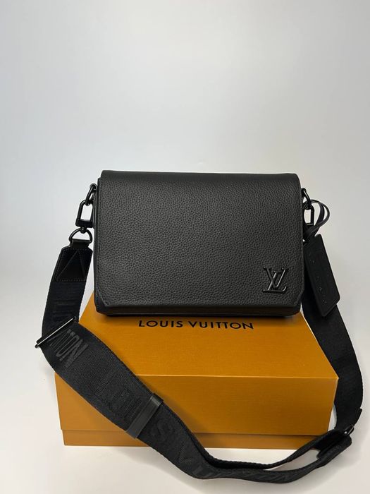 Чоловіча шкіряна сумка louis vuitton/ Мужская кожаная сумка