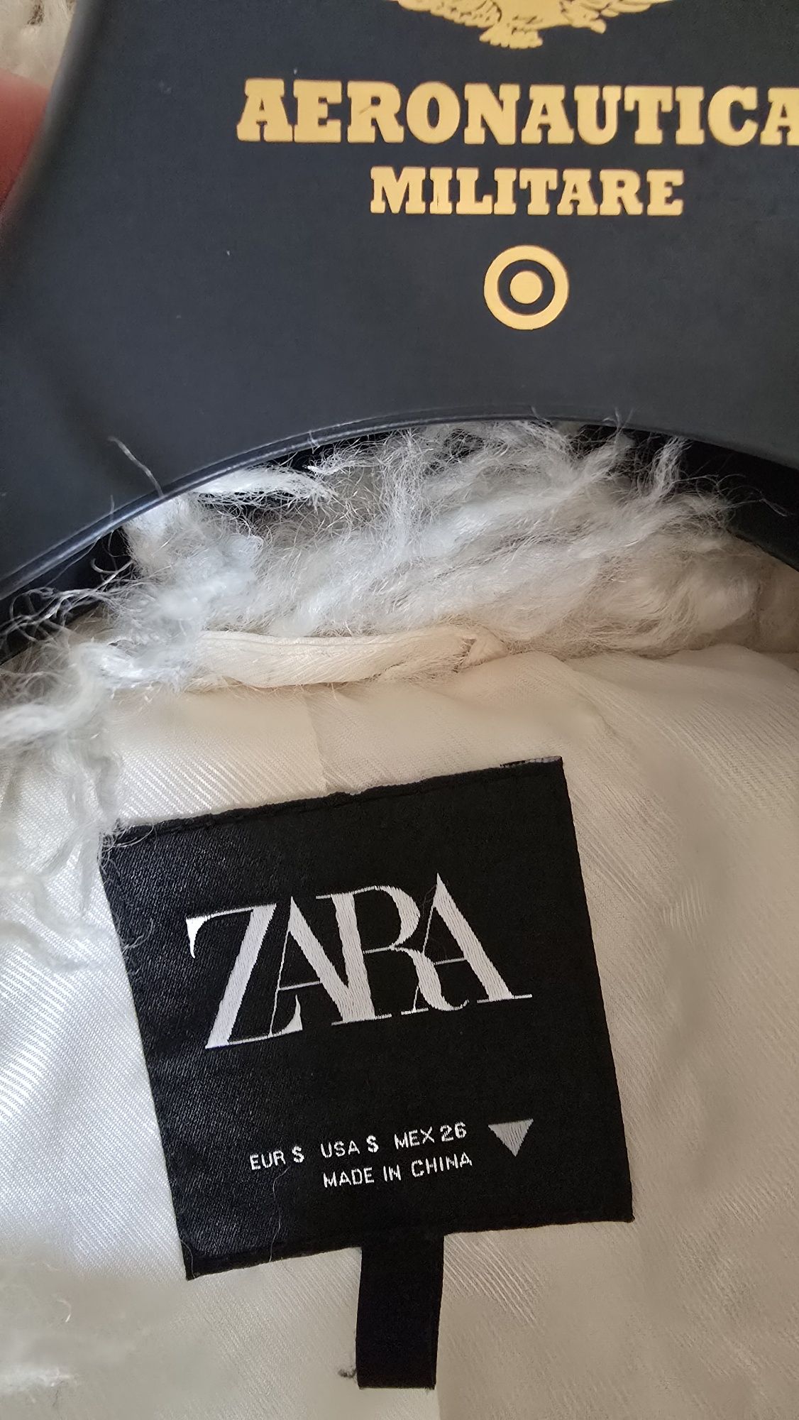Futerko Zara beżowe kożuszek S