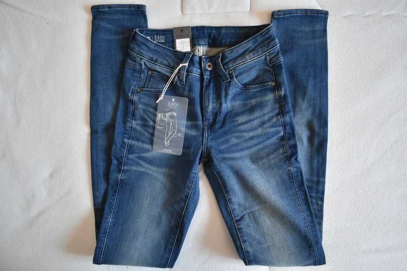 Calças mulher G-Star Raw 3301 high skinny, W23 L32, NOVAS!