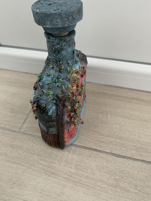 Бутилка декорована сувенір бутылка декорированная пляшка декорована