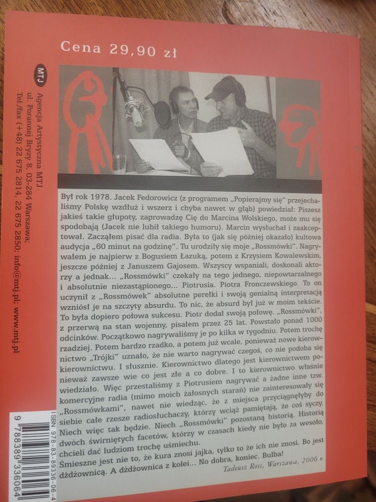 Tadeusz Ross, Piotr Fronczewski Rossmówki cz.1 i 2 + CD 2007 MTJ