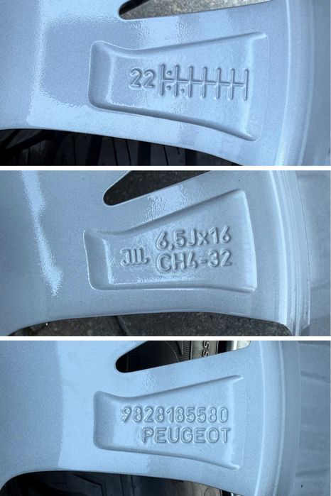 Oryginalne Felgi Peugeot 208 4x108 6.5J ET32 195/55R16 97H Zima 2022r