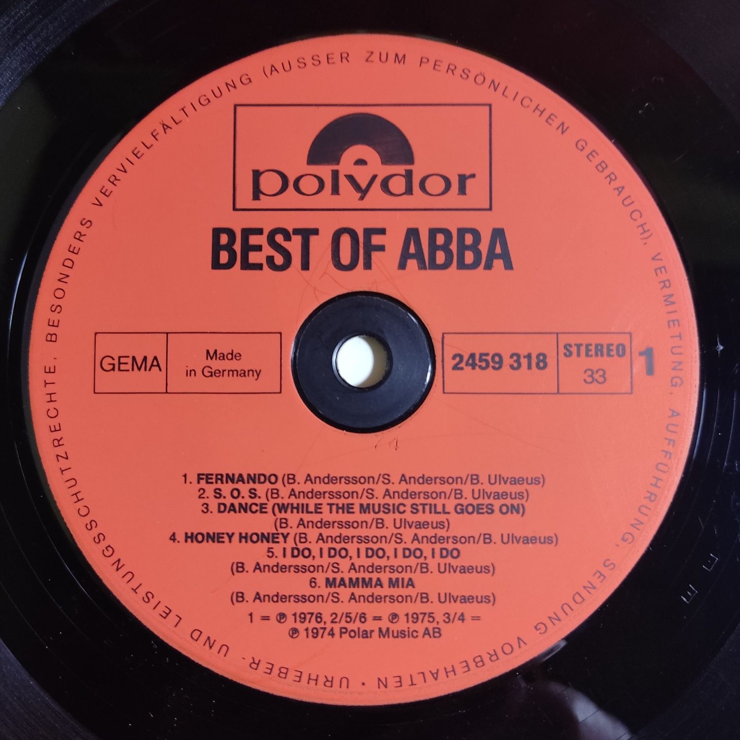 ABBA - Вінілові платівки.Збірники.Germany.1975/76.