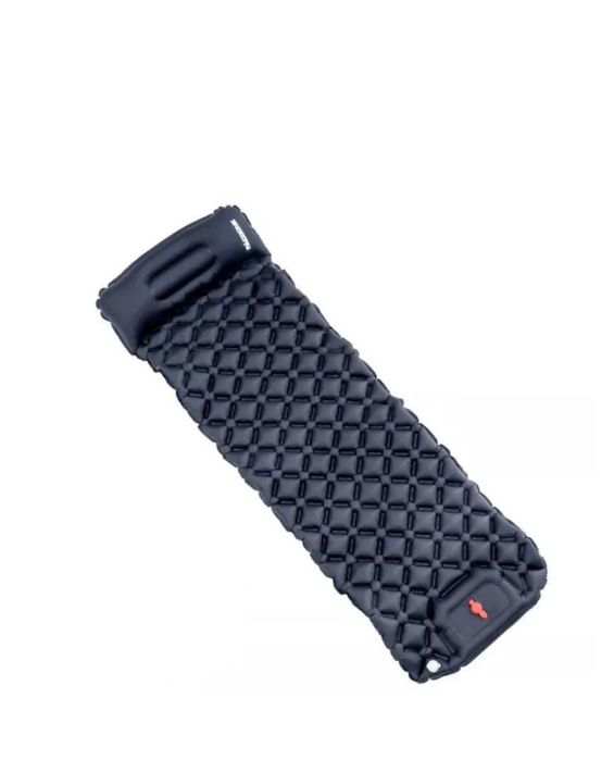 Туристичний надувний матрац PACOONE з подушкою, з вбудованим насосом