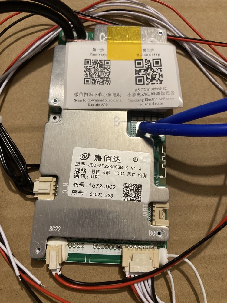 Smart BMS 22S 6S - 8S 100A Xiaoxiang JBD Балансир смарт бмс nzzr