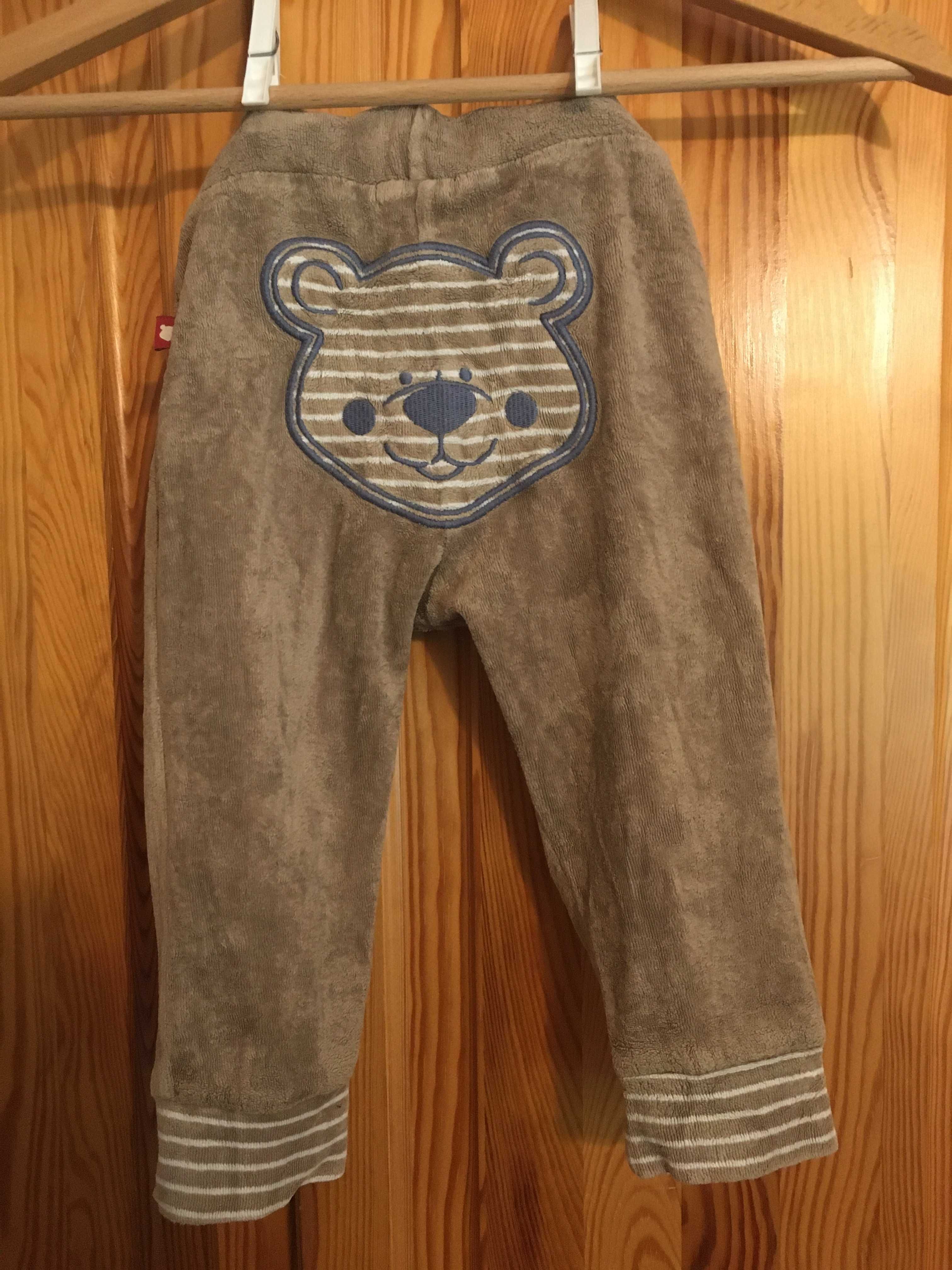 spodnie chłopięce dresowe spodnie beżowe dla chłopca r 80