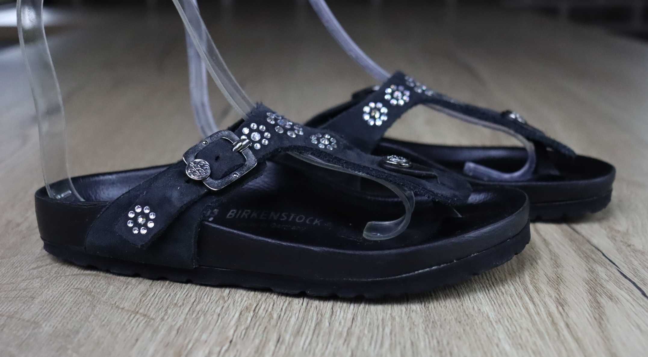 Birkenstock skórzane dziecięce japonki 33 (21 cm)
