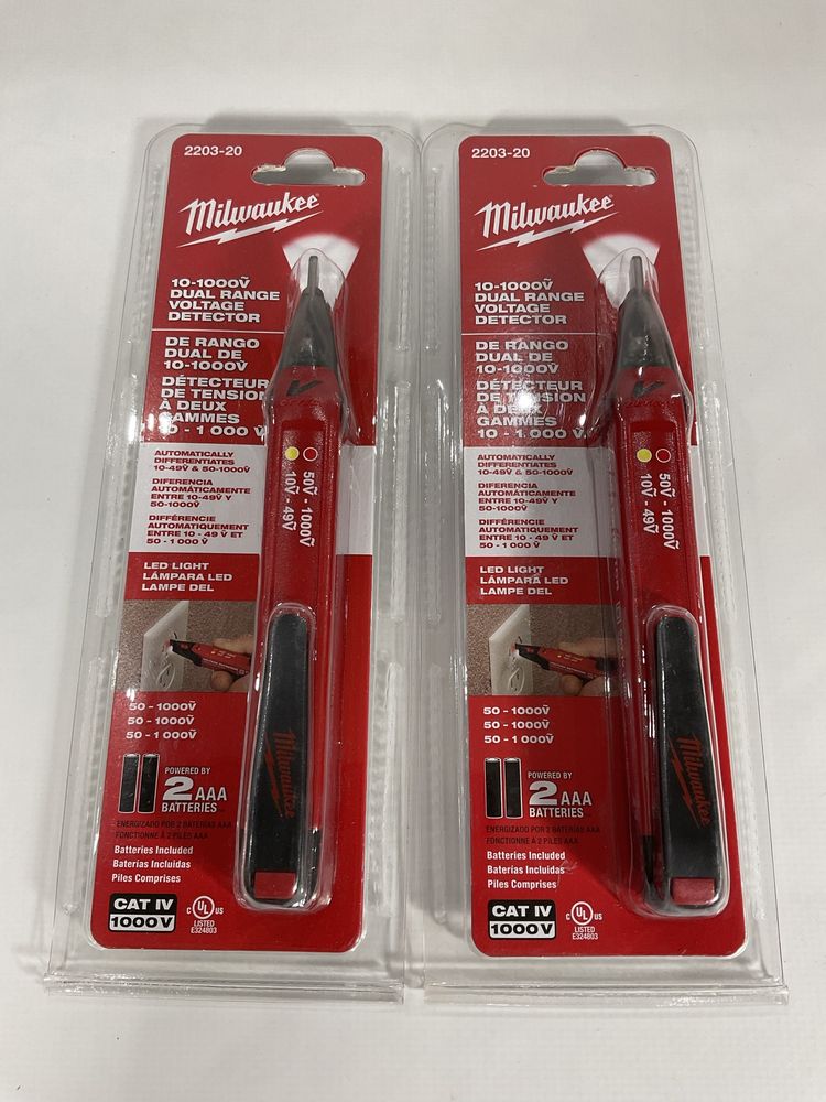 Двухдиапазонный детектор напряжения Milwaukee 2203-20 10–1000 В