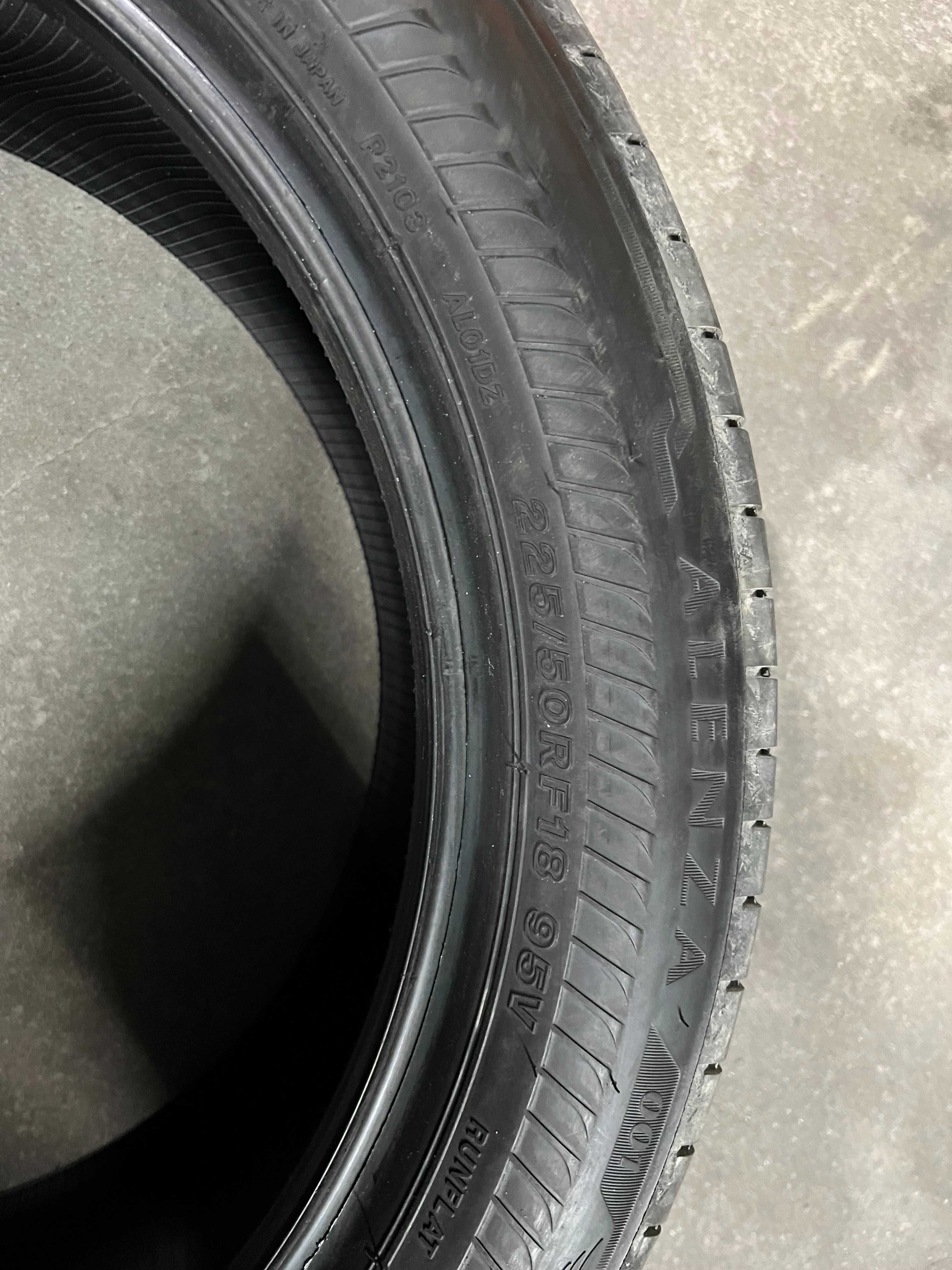 komplet nowych opon Bridgestone 225/50RF18 ALENZA 001 RUNFLAT ENLITEN