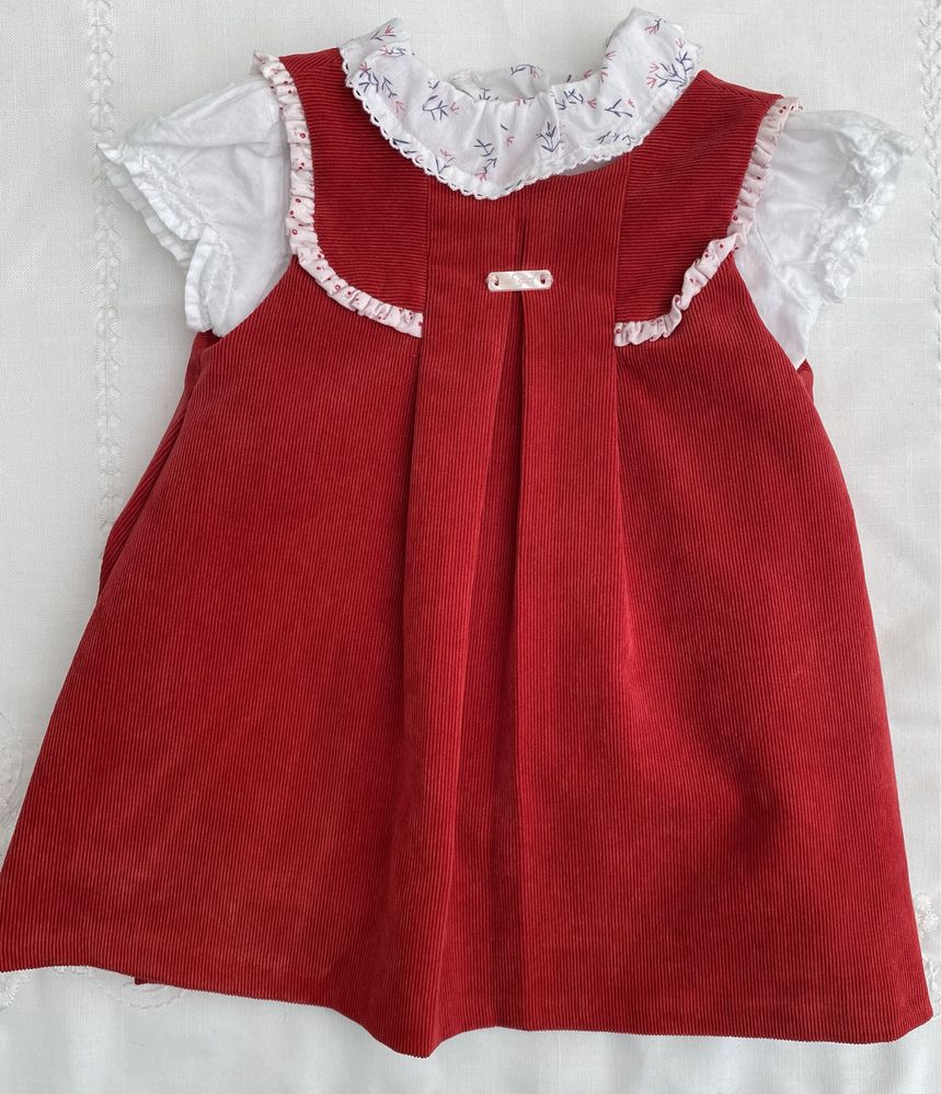 Mayoral Conjunto Vestido e blusa com golinha