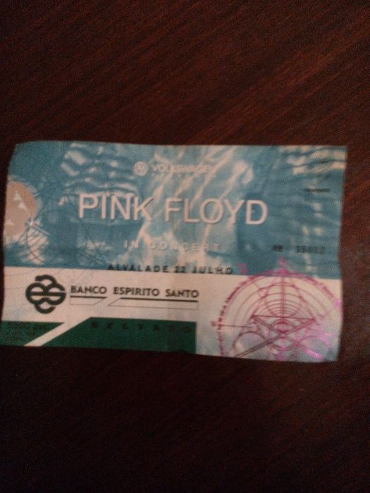 Bilhetes concertos Pink Floyd e Brian Adams