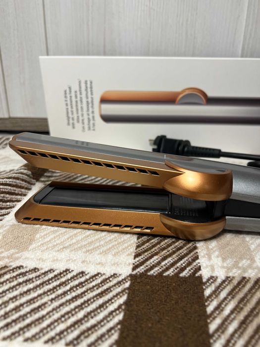 Випрямляч для волосся Dyson Airstrait  Колір сірий із золотим