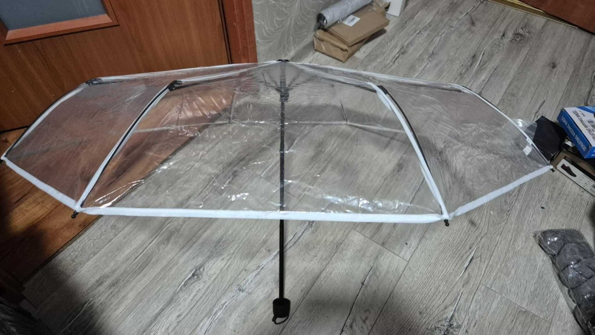 Parasol przeciwdeszczowy kopuła przezroczysty PCW