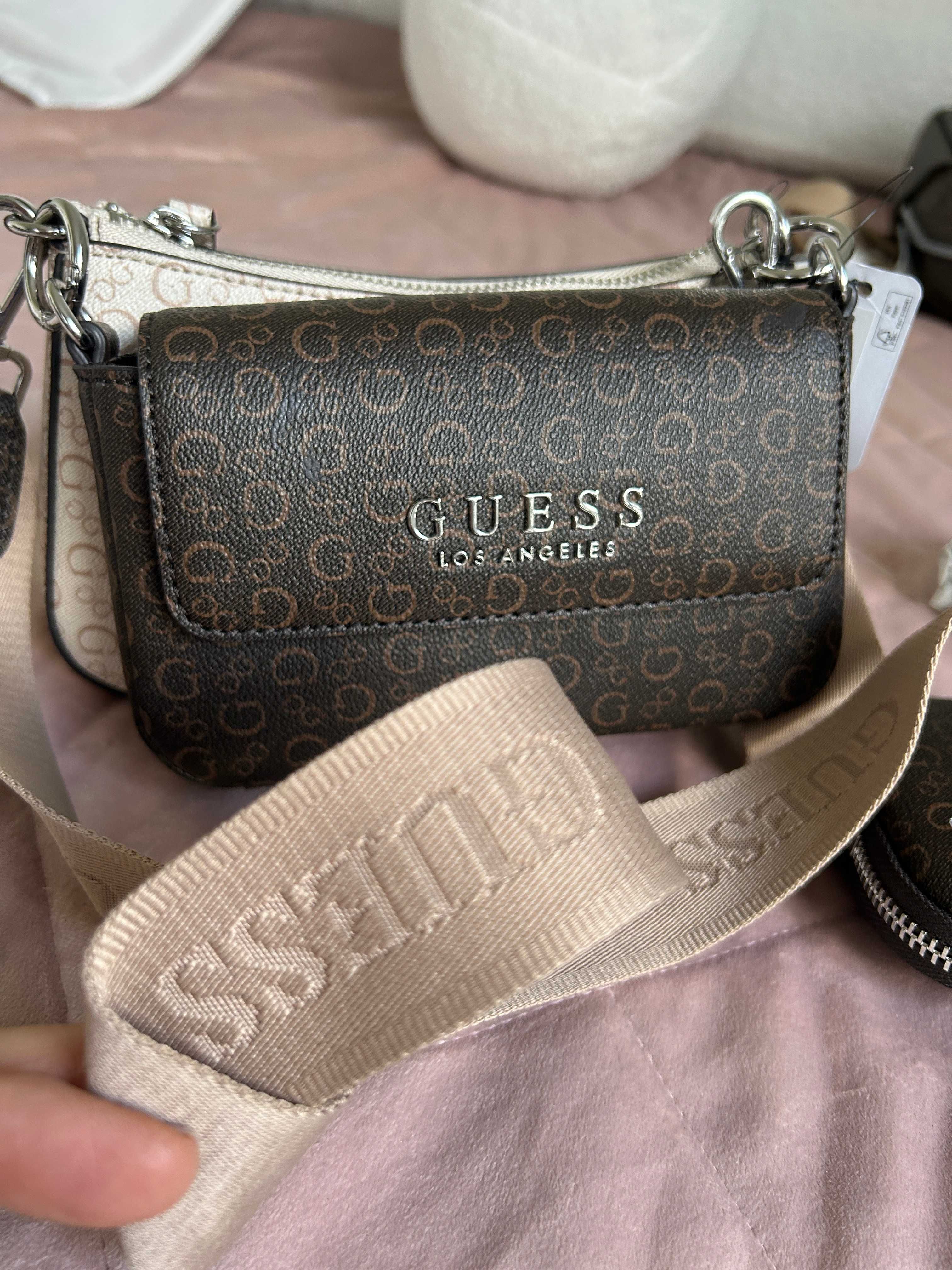Guess komplet torebek + saszetka