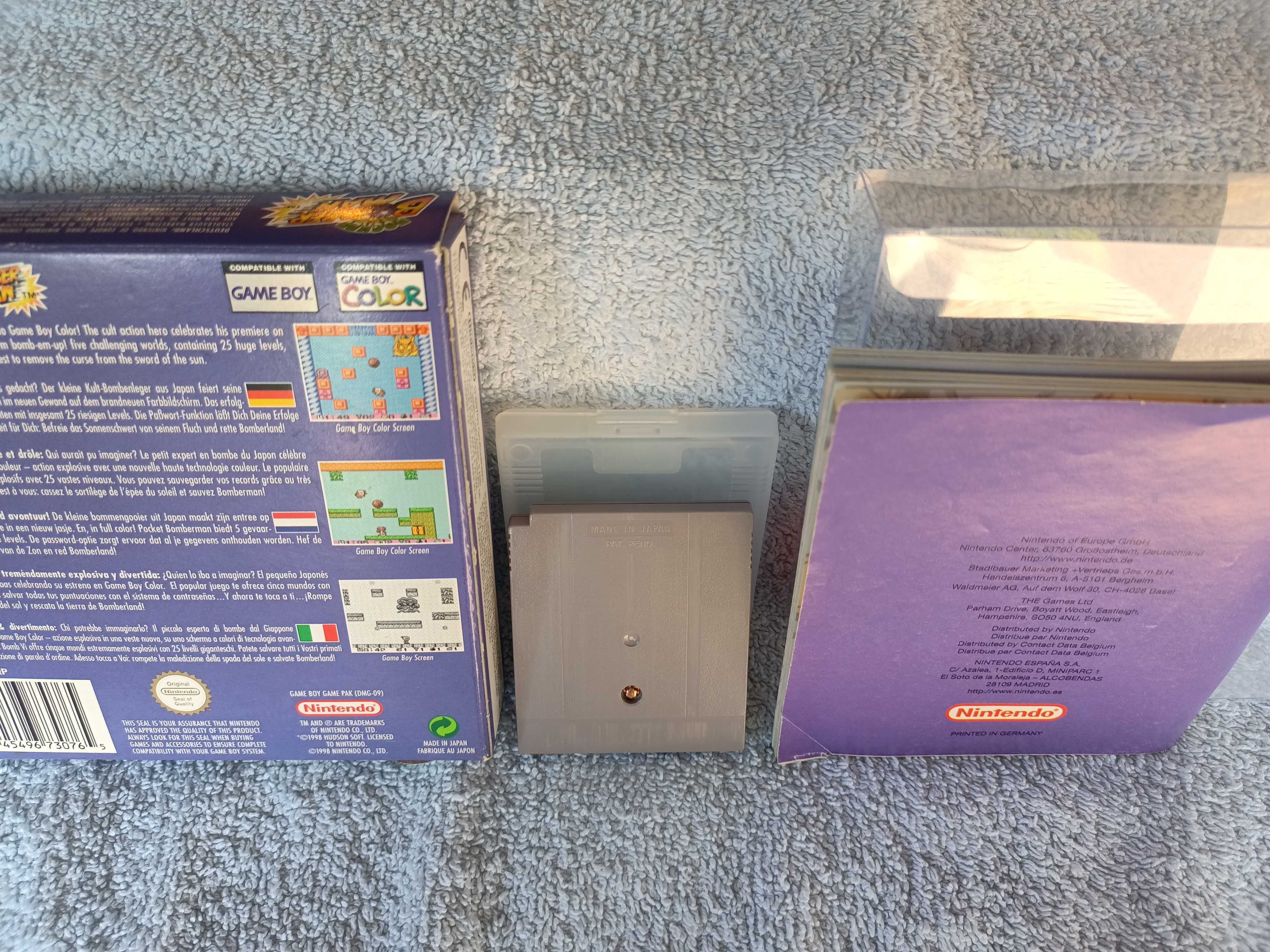 Bomberman Pocket Game Boy Nintendo zestaw Gra Pudełko Instrukcja