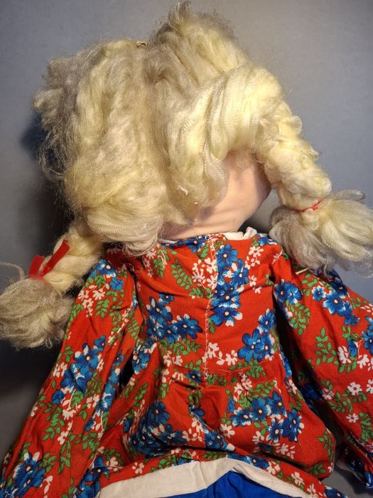 Duża lalka szmacianka 90cm prl