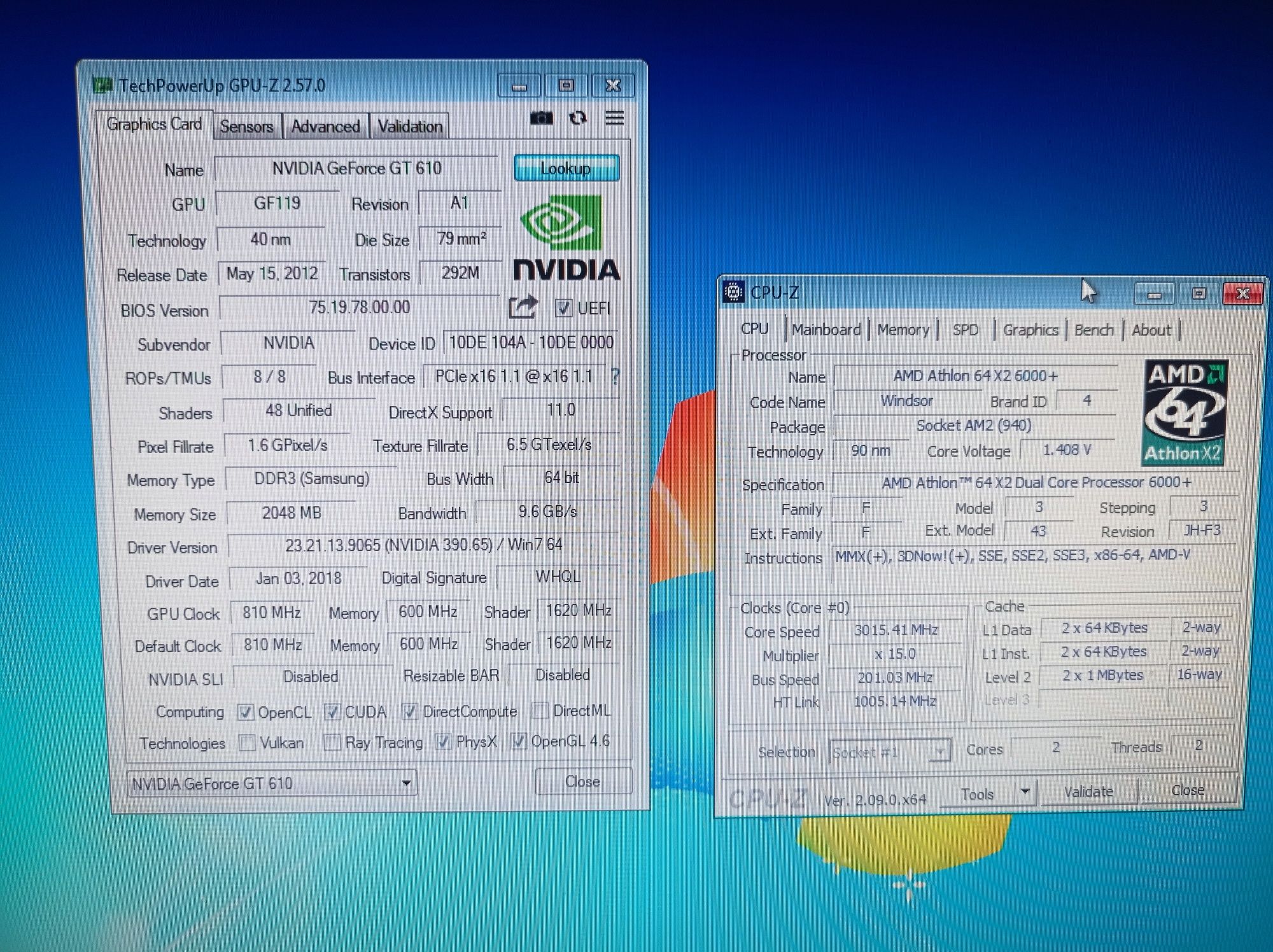Компьютер системный блок gt610 2 gb / Athlon 64 X2 6000+