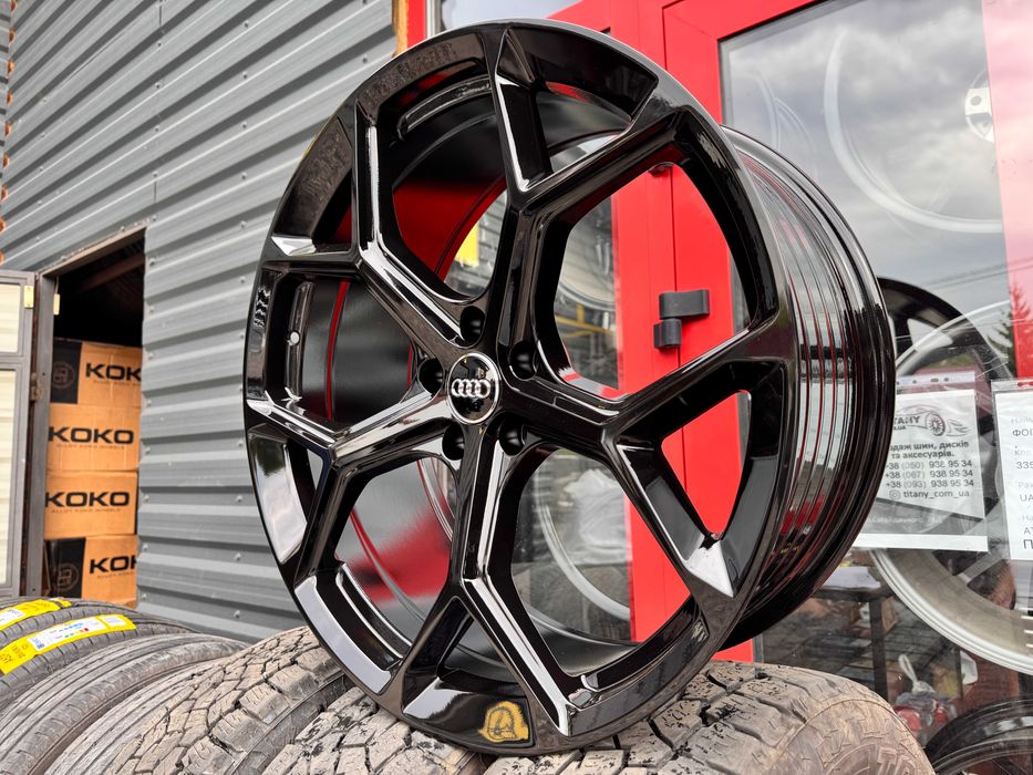 Нові Чорні титани R21 5x112 9j e31 Audi Q7 Q8 RS Sline VW Touareg A6