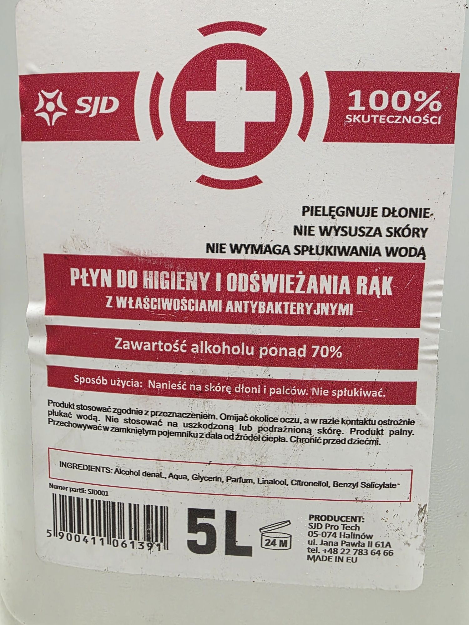Płyn do dezynfekcji rąk 5l