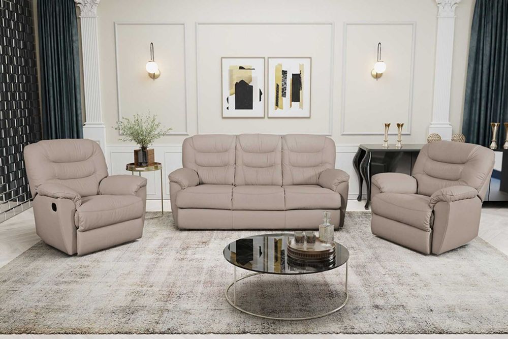 Zestaw Tania II Sofa 3os. i dwa fotele ! Kolory SKÓRA, relaks