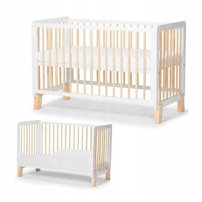 Łóżeczko tapczanik 2w1 Kinderkraft Lunky 120x60cm + materac
