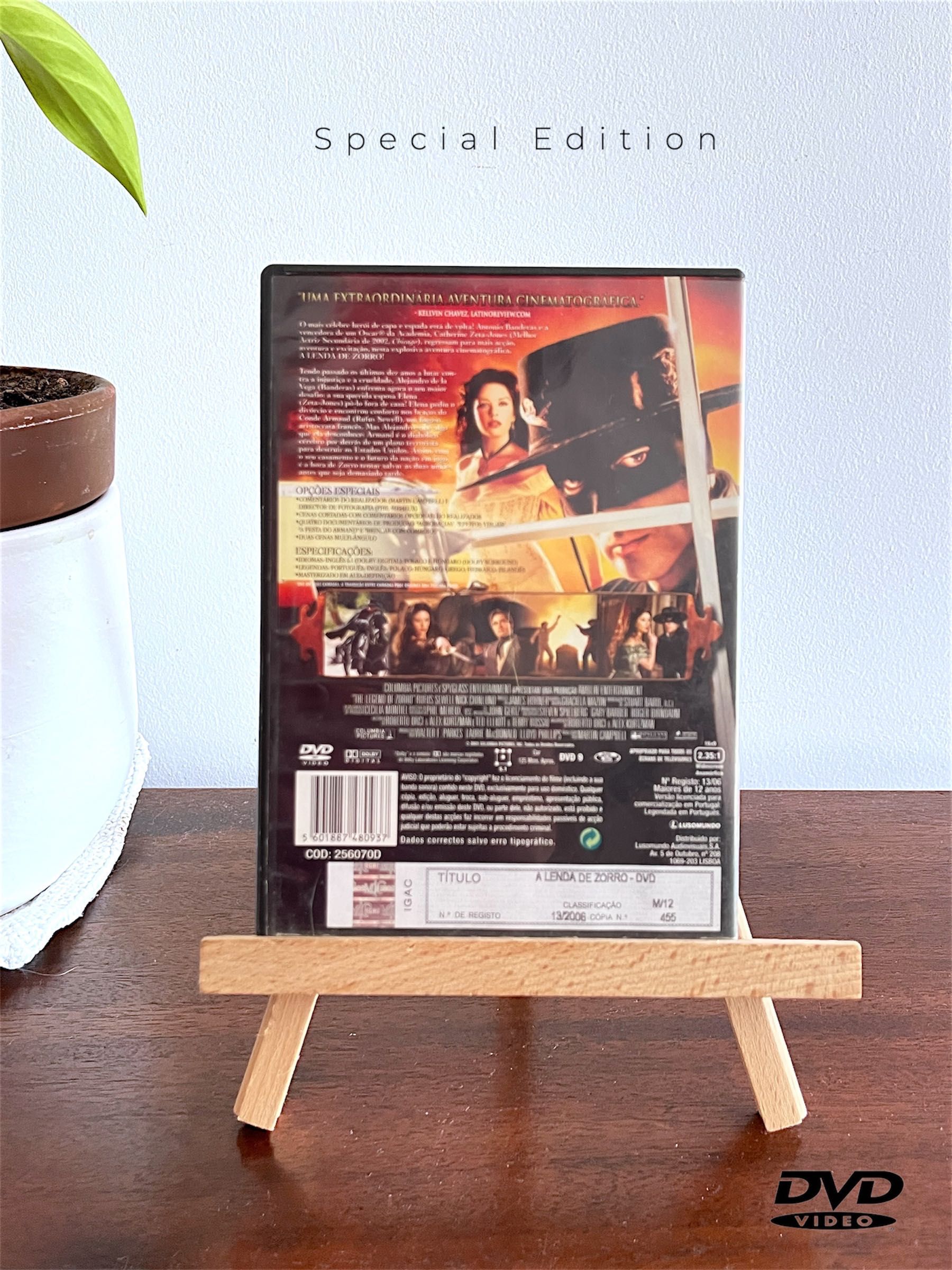 DVD Edição Especial – A Máscara de Zorro (The Mask of Zorro)